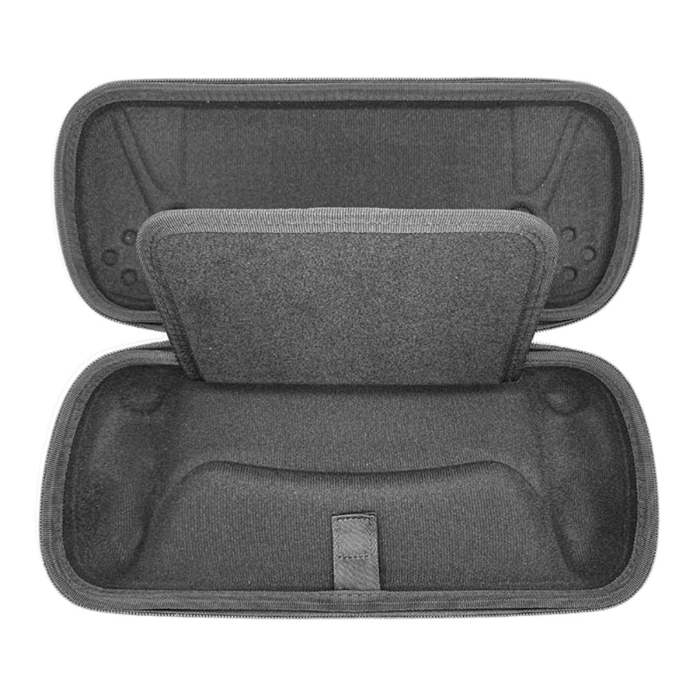 PlayStation Portal Remote Player Reise Box Schutztasche Hartschale mit Netztasche und Handschlaufe - Schwarz