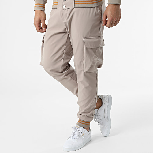 Ensemble Veste Et Pantalon Jogging LL556 Beige