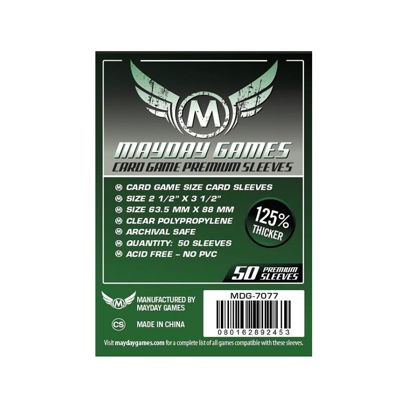 Lot de 50 Protège-Cartes PREMIUM pour cartes de jeux 63,5x88mm