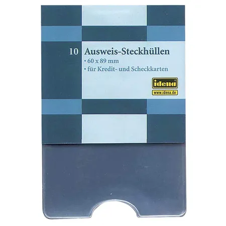 Idena Ausweis-Steckhülle, 89x60mm, transparent