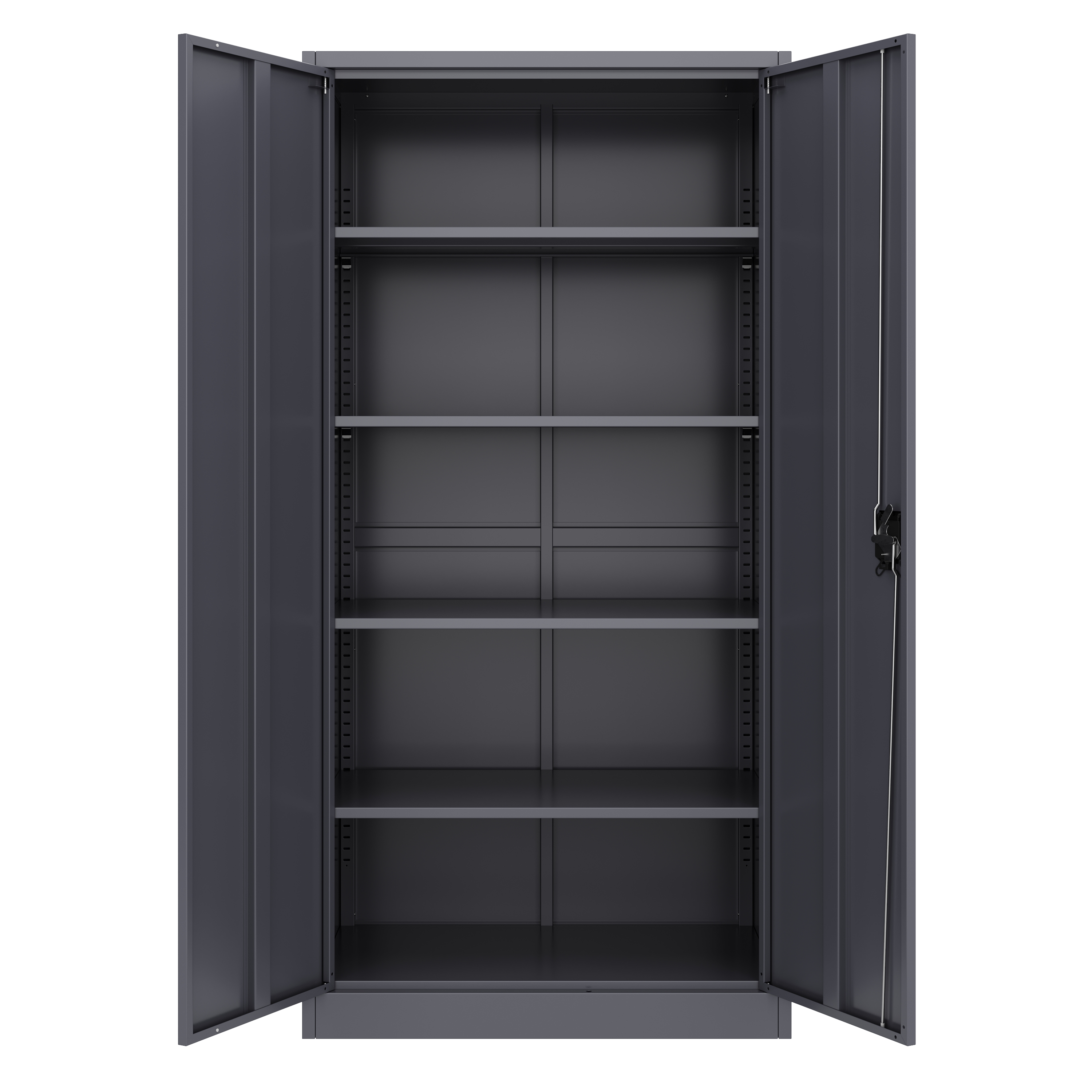Aktenschrank mit 5 Böden 90 x 180 cm anthrazit