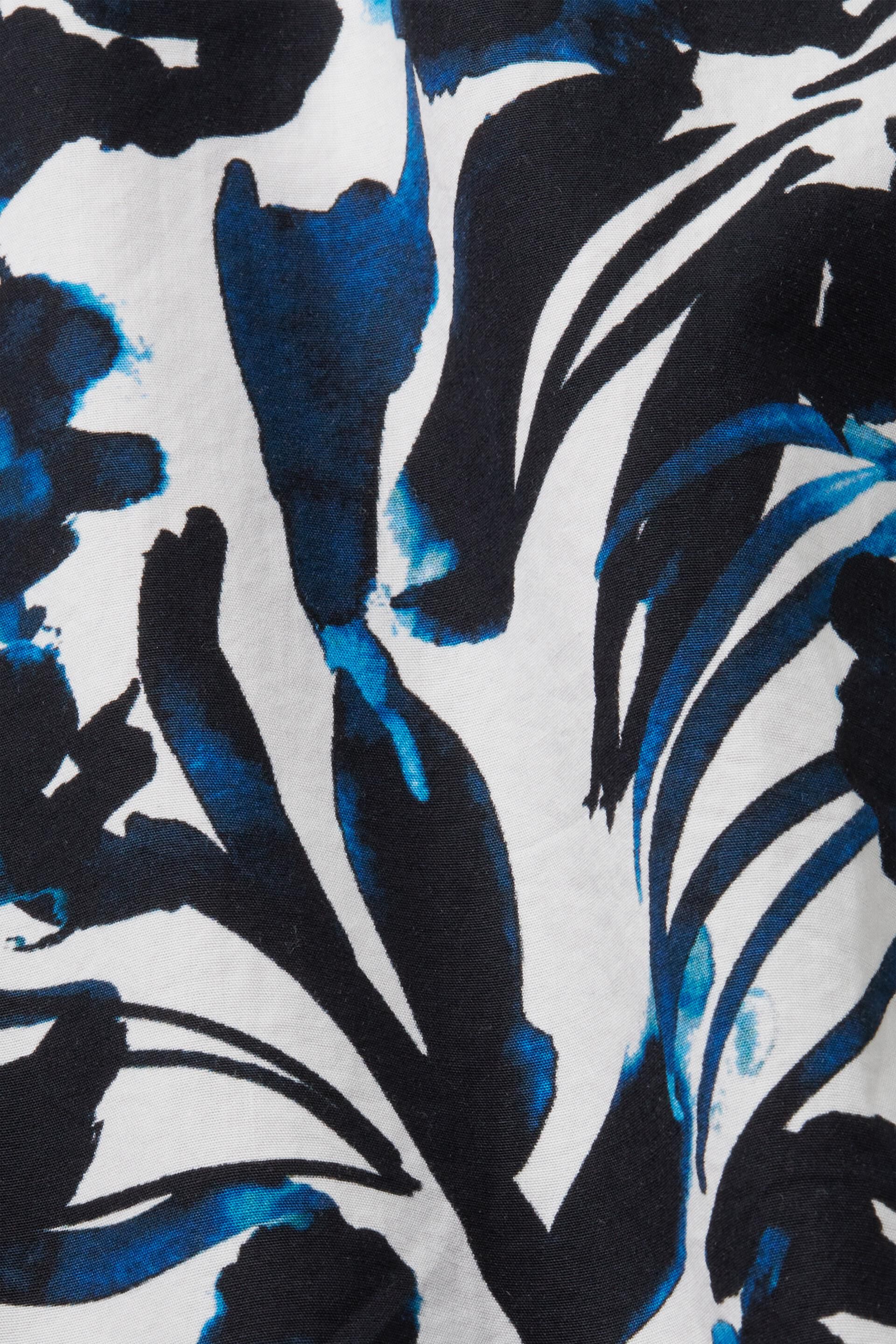 Chemise à manches courtes animée d’un motif, 100 % coton