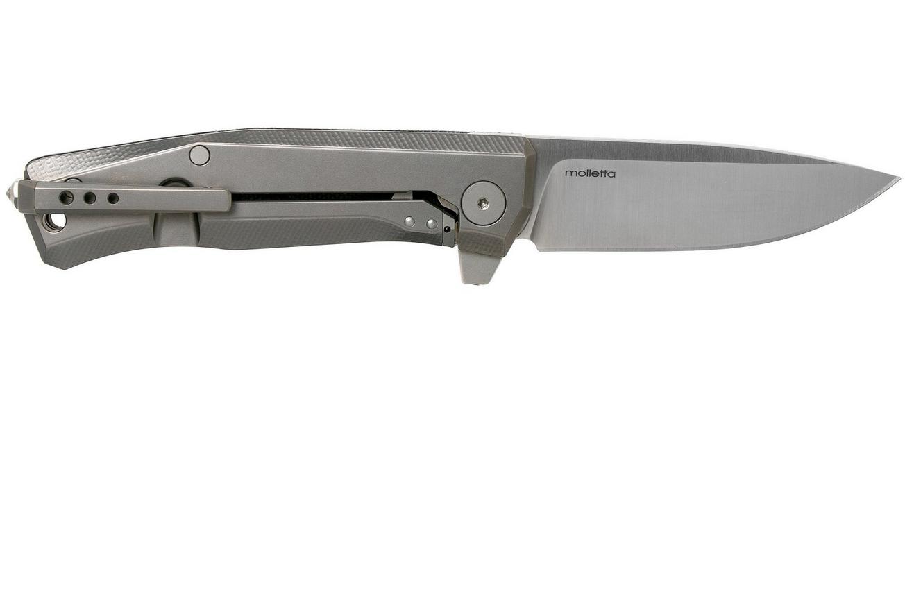 LionSteel Myto MT01-CVB Black Canvas Micarta zakmes, Molletta design