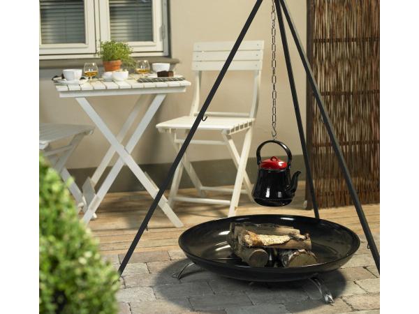 Bon-fire Feuerschale 68 cm emailliert, kurz Unverzichtbare Feuerstelle für die Outdoorküche