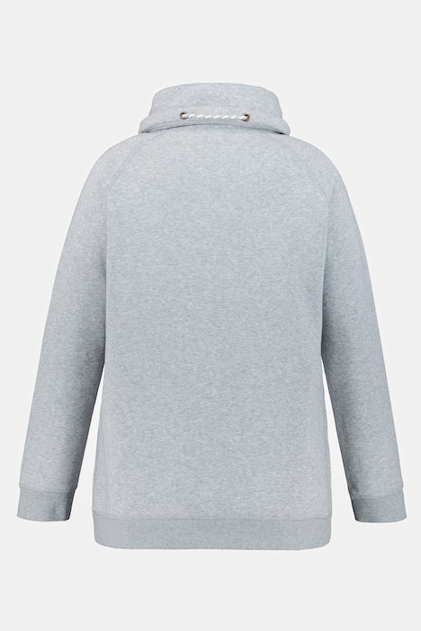 Sweatshirt, weiter Stehkragen, Taschen, Raglan-Langarm