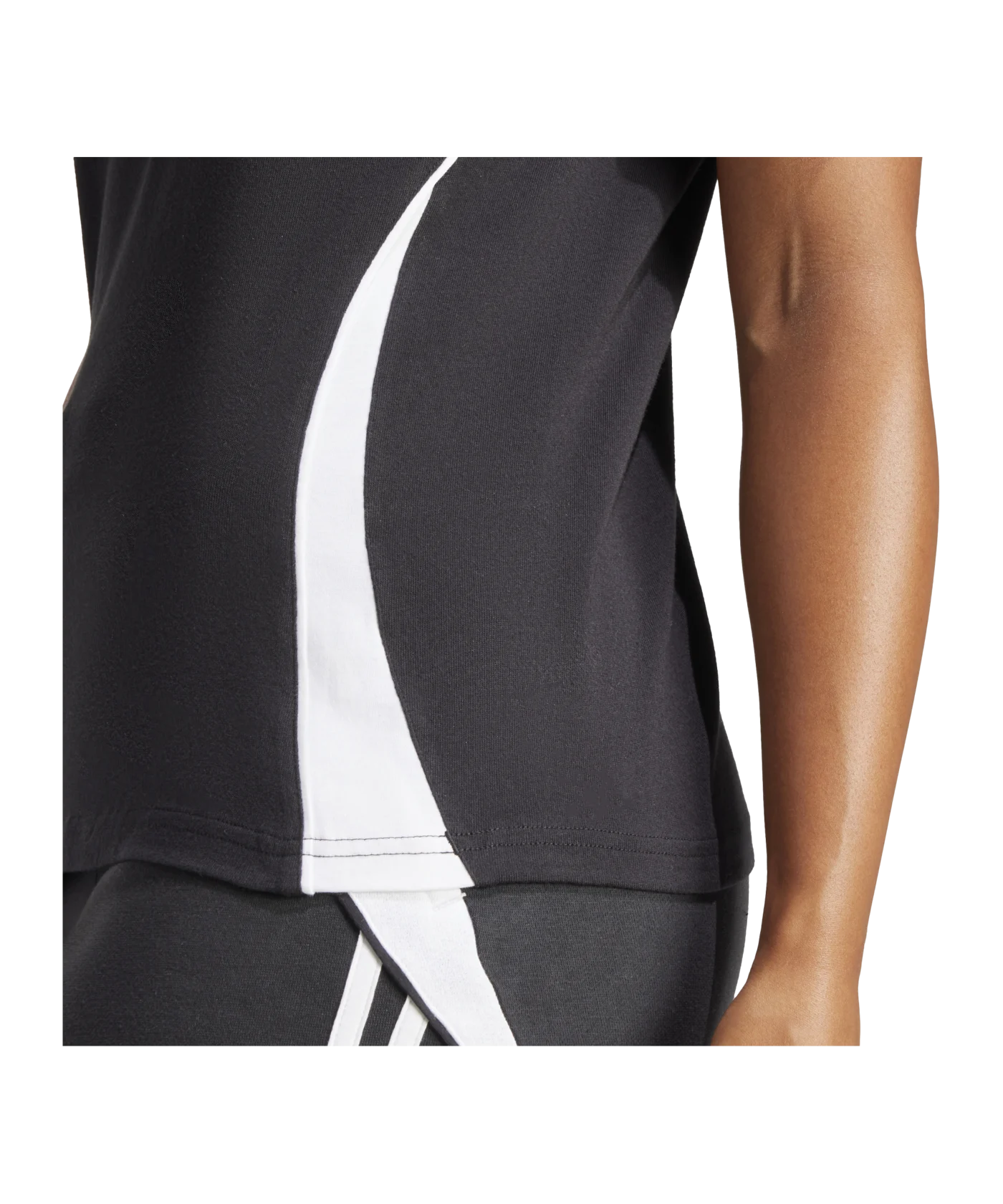 adidas Tiro 24 T-Shirt Damen Schwarz Weiss