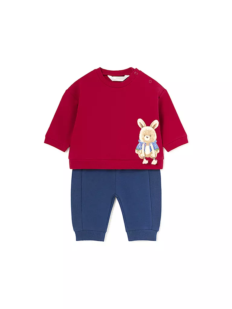 MAYORAL Baby Set 2 mal Sweater , 2 mal Hose 4-teilig  rot
