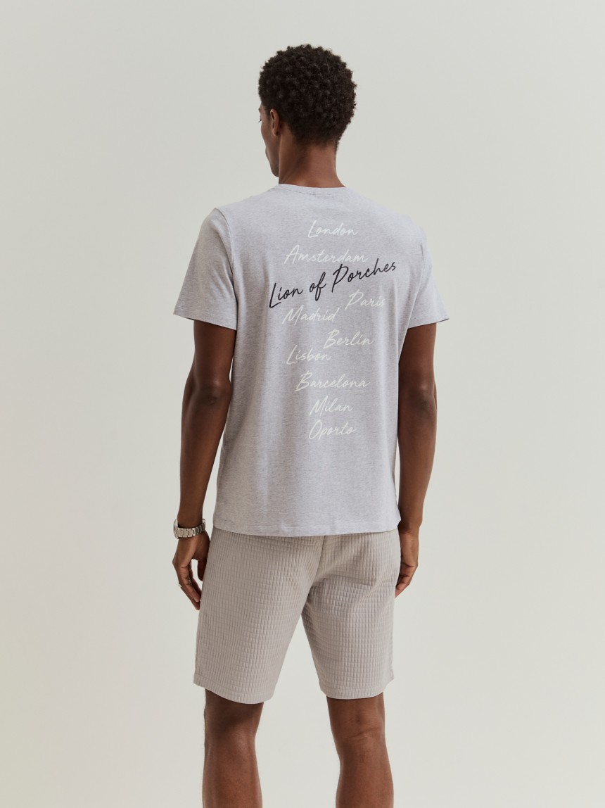 T-shirt de manga curta em algodão