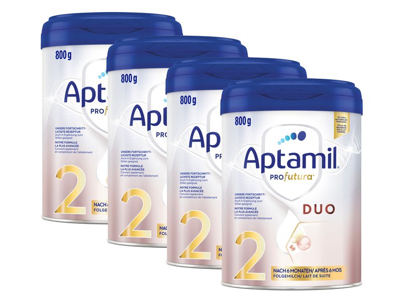 Aptamil Folgemilch Profutura 2, 4x 800 g Folgemilch nach 6 Monaten