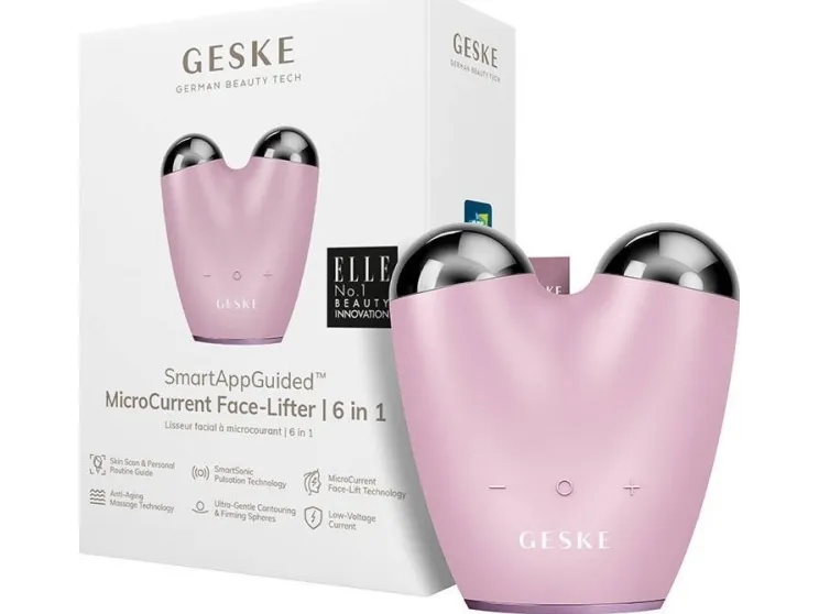 Geske Microcurrent Facelift 6in1 med applikation (pink)