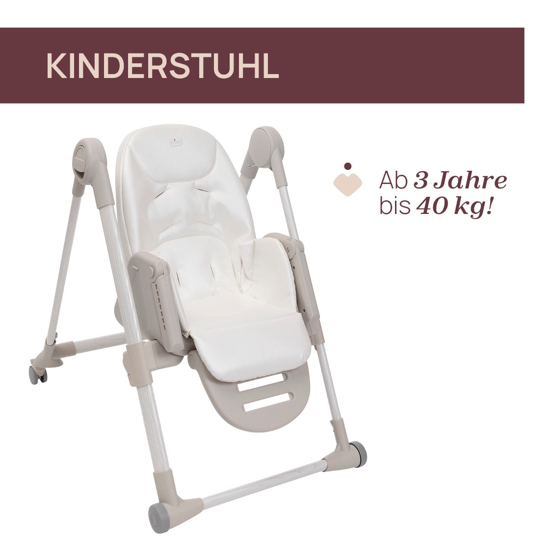Chicco Hochstuhl »Polly Armonia Motherpearl« () mit Essbrett