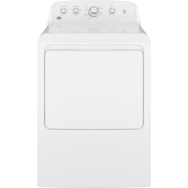 Secadora elétrica GE de 7,2 pés cúbicos (branca)