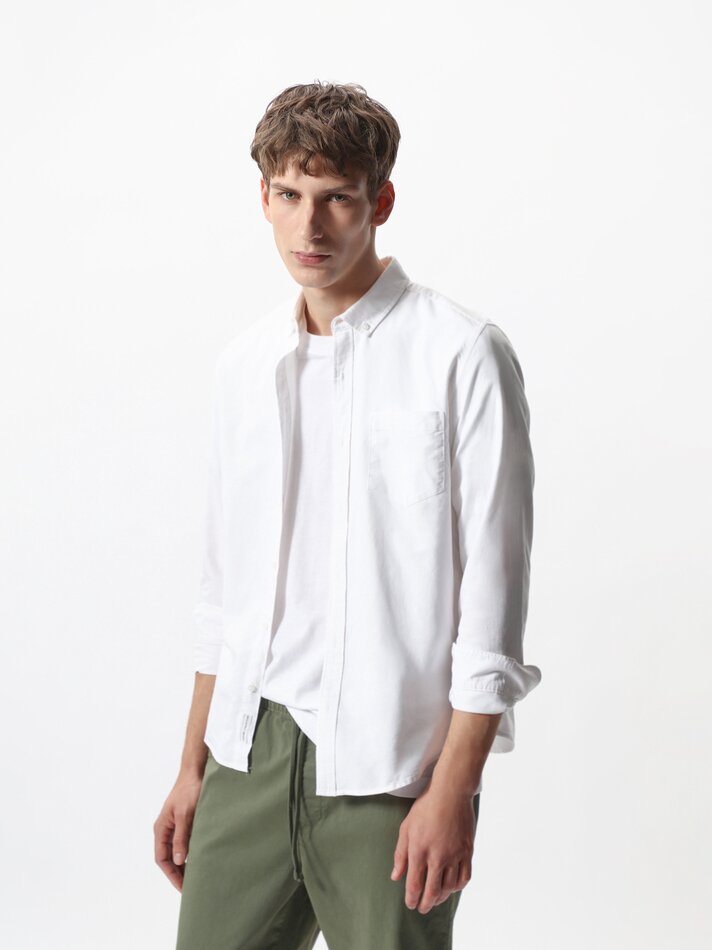 Camisa Oxford - Branca