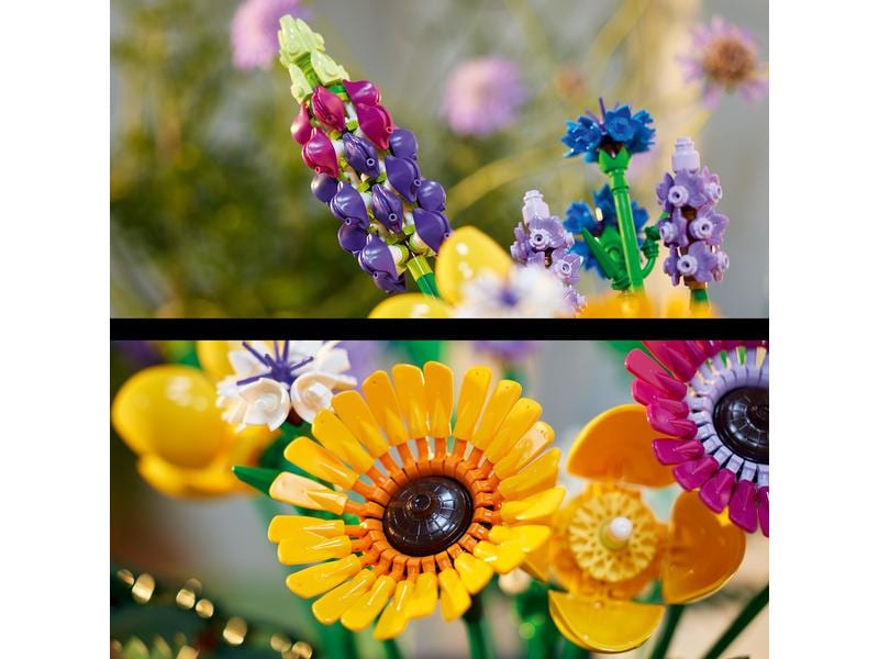 LEGO® Icons Botanicals Wildblumenstrauss 10313 Fesselndes Bauerlebnis für Naturliebhaber und angehende Floristen