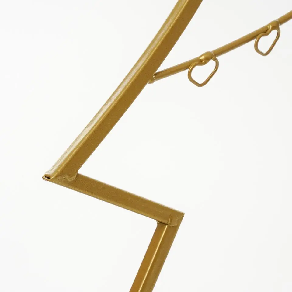 Mica Decorations Decoratie Kerstboom - L40 x B12 x H79 cm - IJzer - Goud