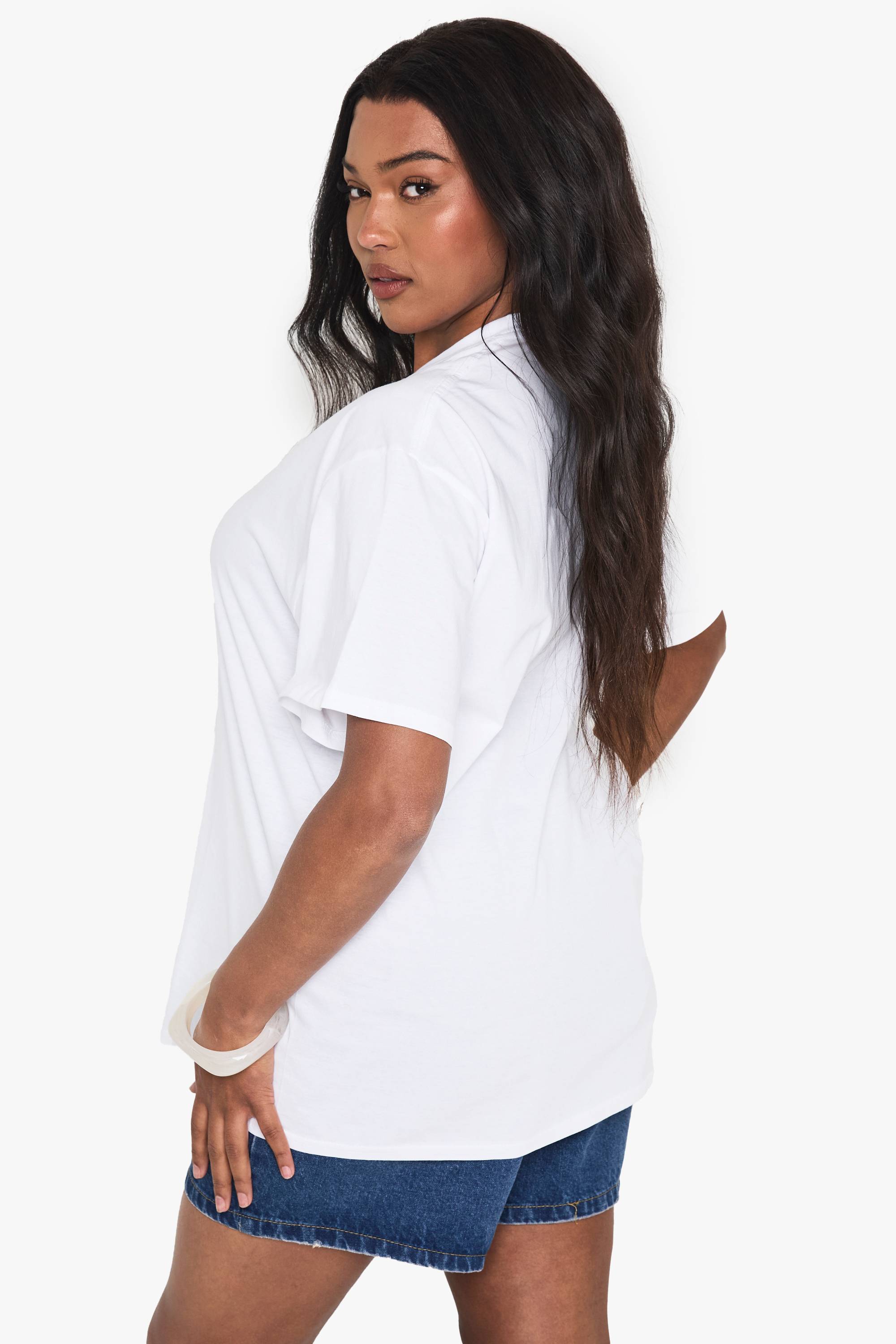 boohoo T-shirts oversize grande taille à nœud cocktail