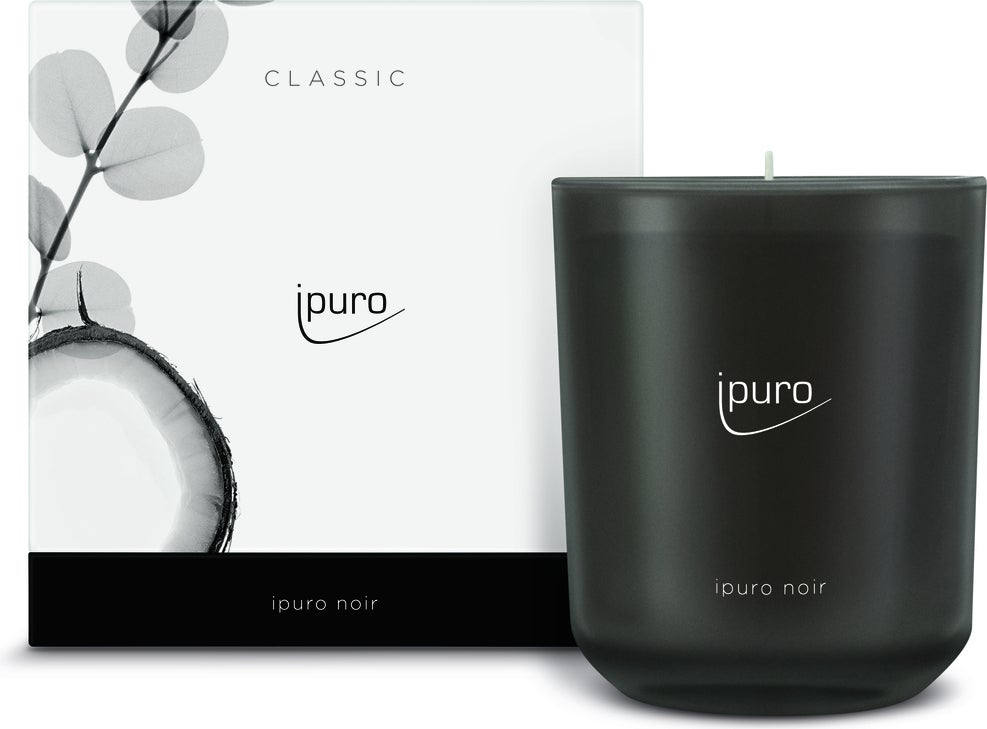 Ipuro geurkaars Classic Noir 50 uur D 11,5 H 11,11 cm