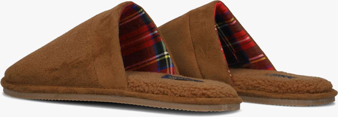 bruine polo ralph lauren pantoffels klarence