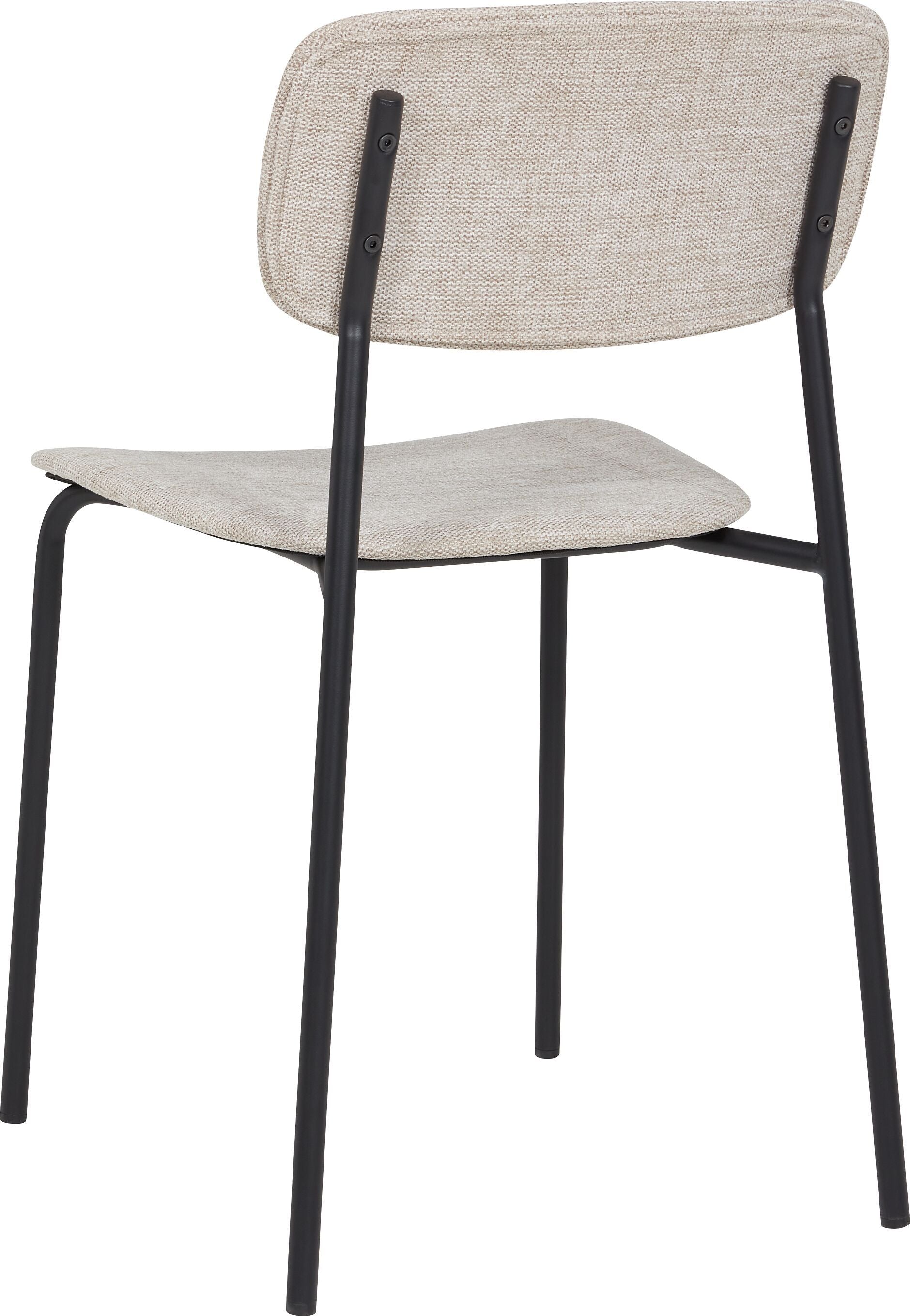 COLORE Stuhl Stoff - Beige / B: 43.5 cm x T: 51.0 cm x H: 78.0 cm