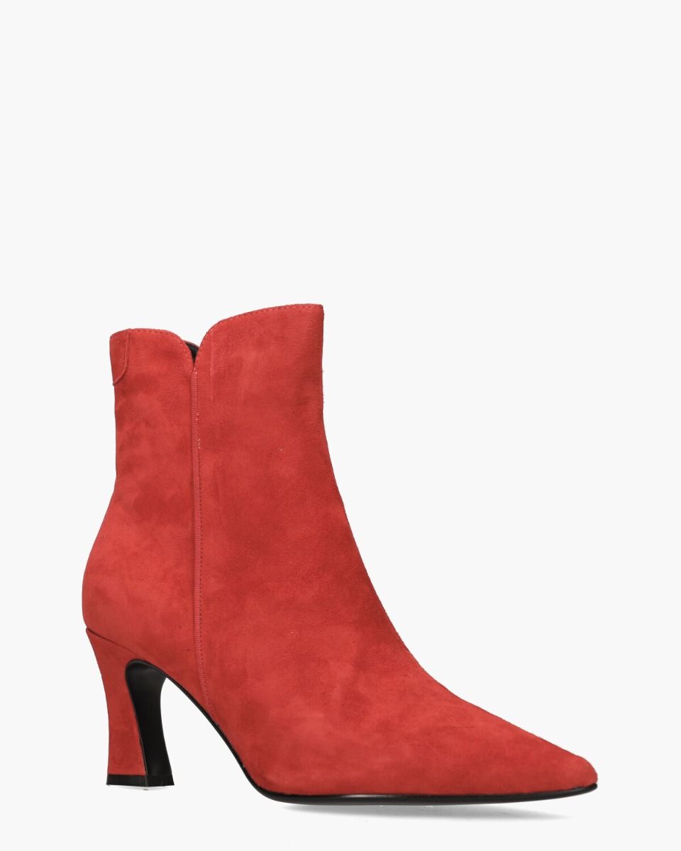 Di Lauro Sterre Donkerrood Dames Enkelboots