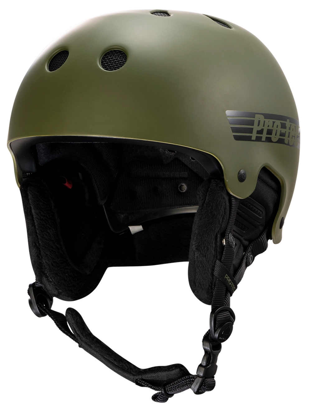 PRO-TEC Old School Snow Helmet matte olive