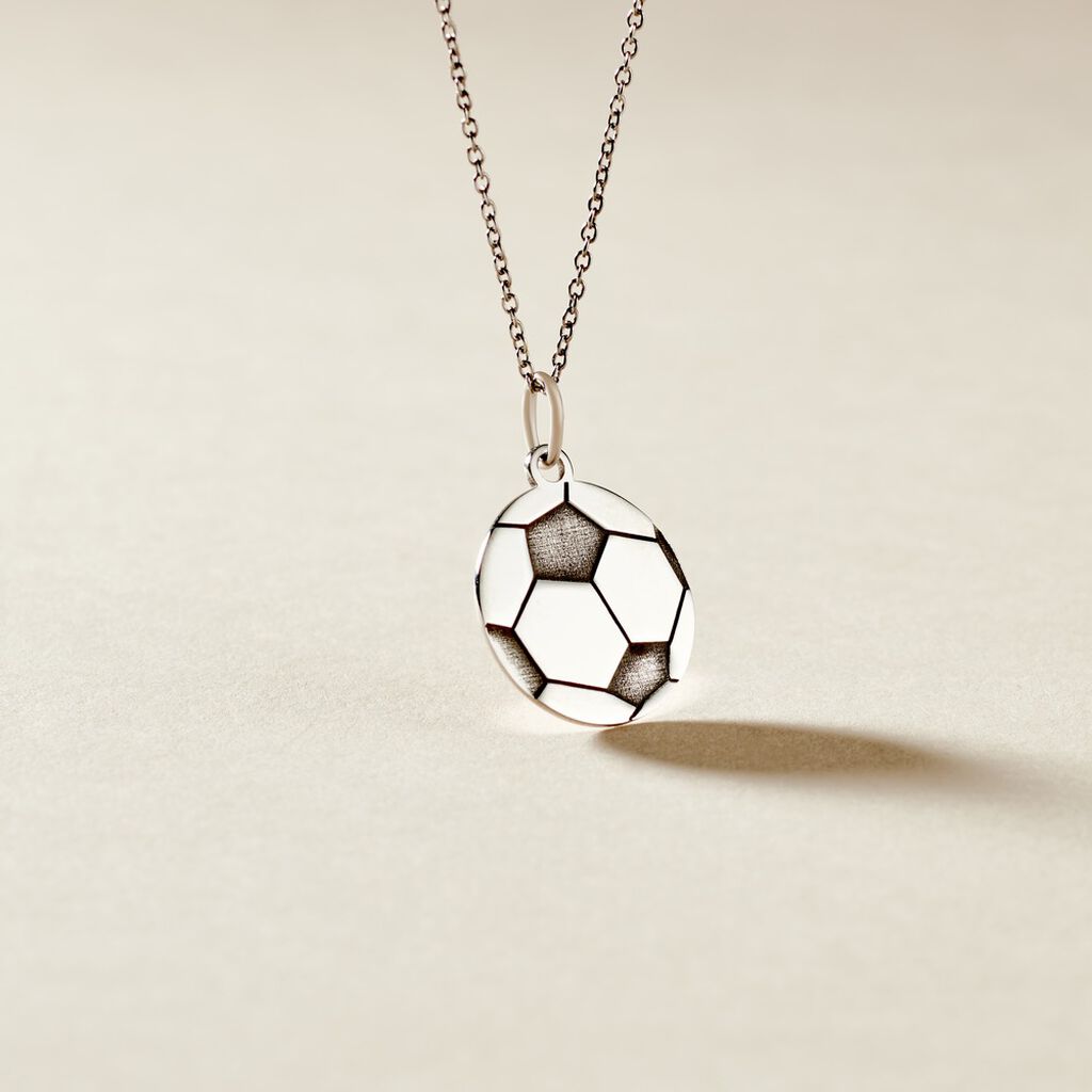 Pendentif Emil Argent Blanc