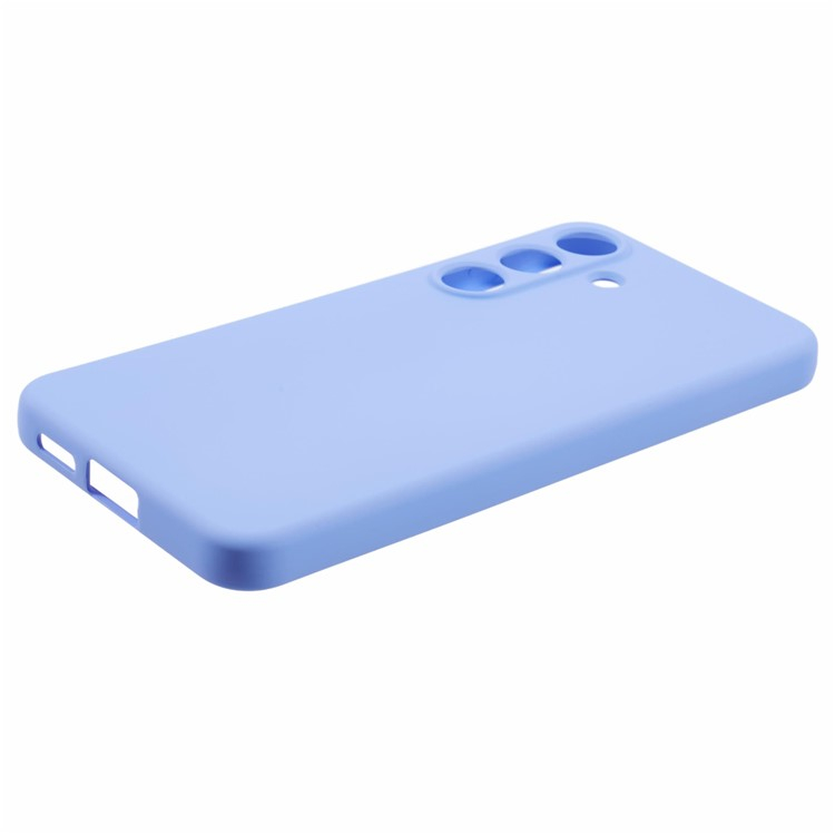 Samsung Galaxy S25 Gummi Case Hülle mit Kameraschutz - Blaulila (Matt)