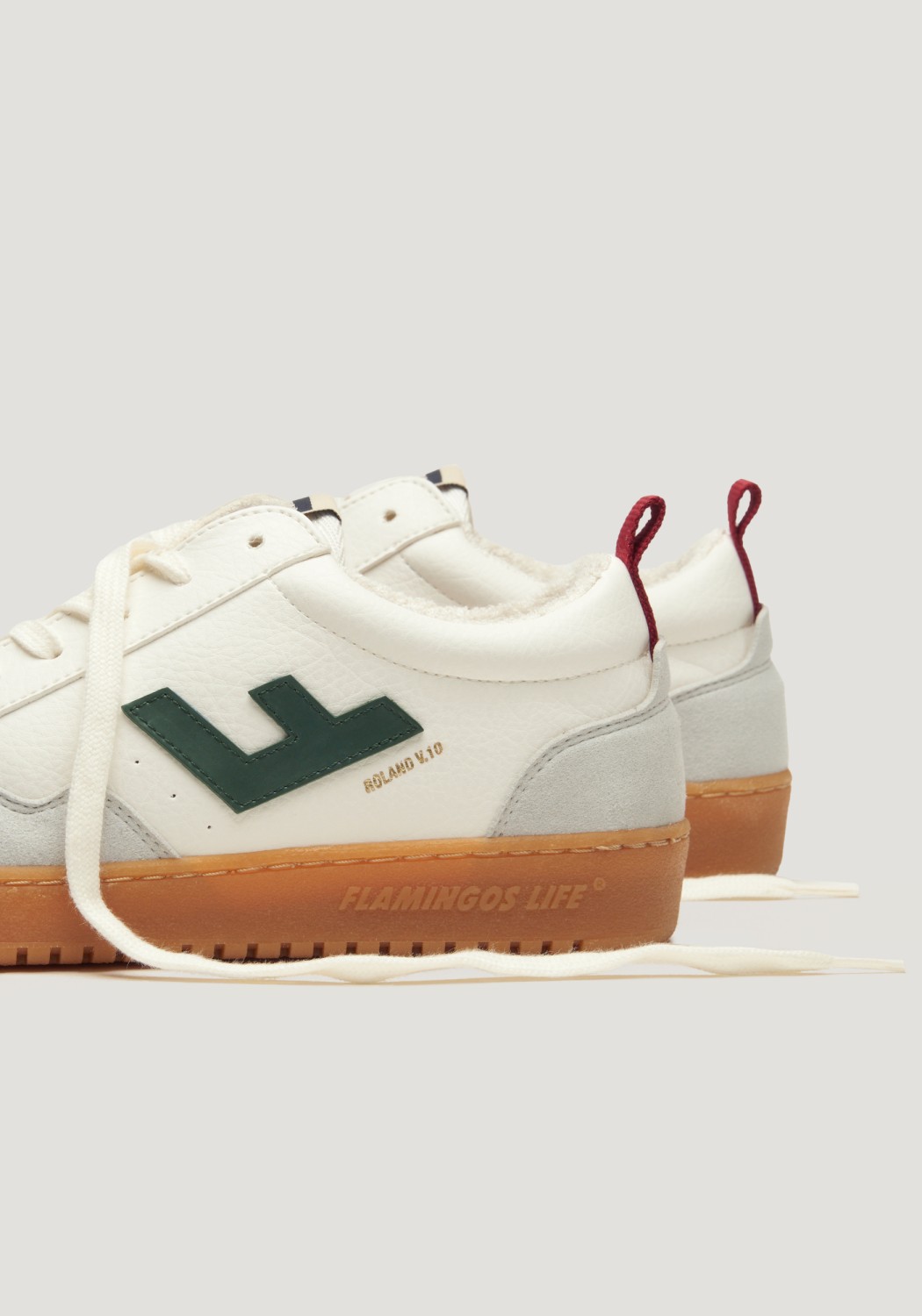 Flamingos Life Sneaker Roland V.10 White Forest Naturale