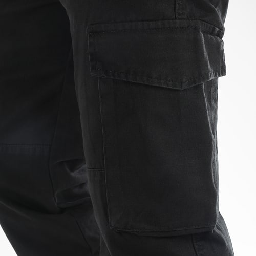Pantalon Cargo Large Avec Poches 2989 Noir