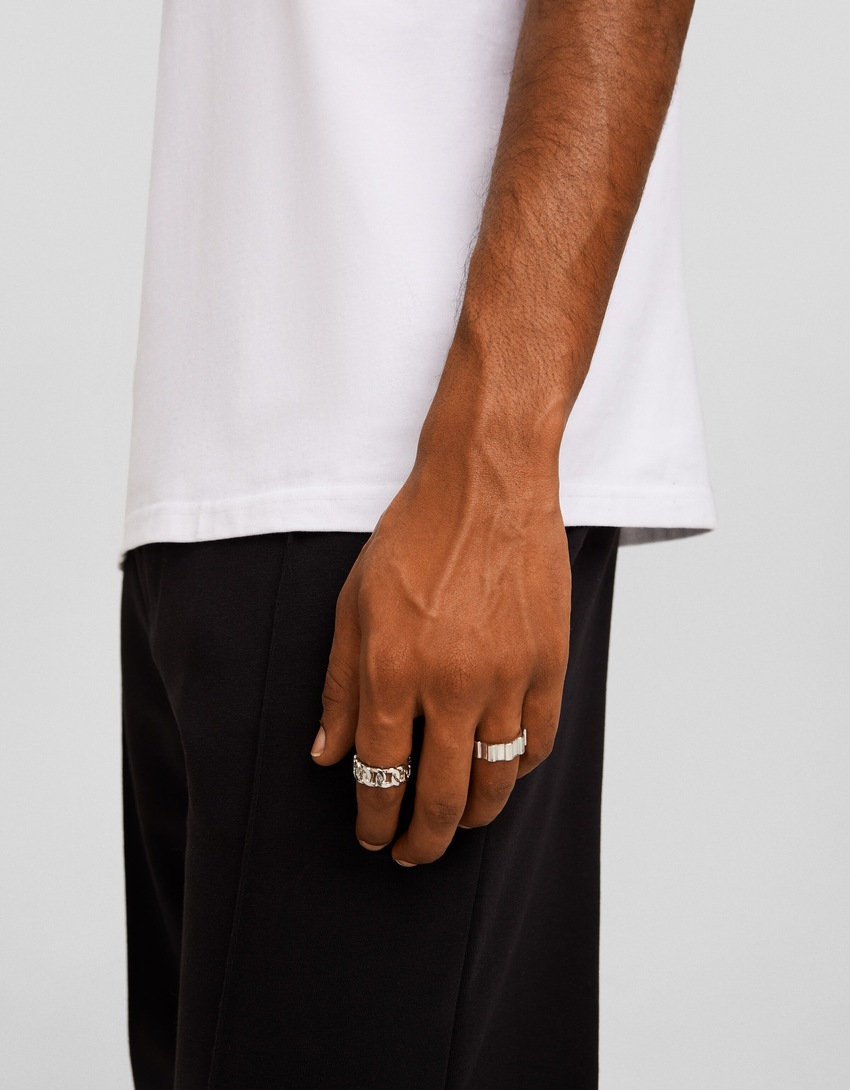Conjunto de 3 anéis tipo porca