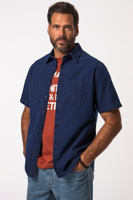 Hemd, Halbarm, Kentkragen, Modern Basic Fit, bis 8 XL