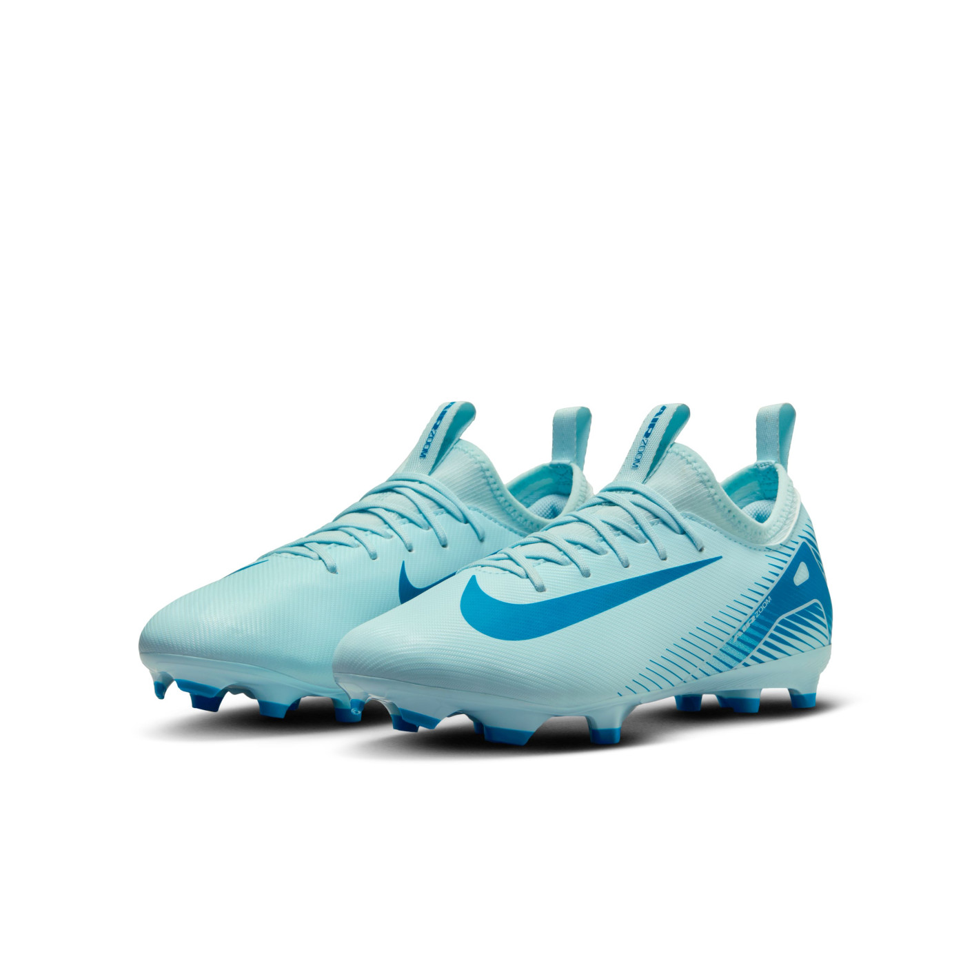 Nike Zoom Mercurial Vapor 16 Academy Gras / Kunstgras Voetbalschoenen (MG) Kids Lichtblauw Blauw