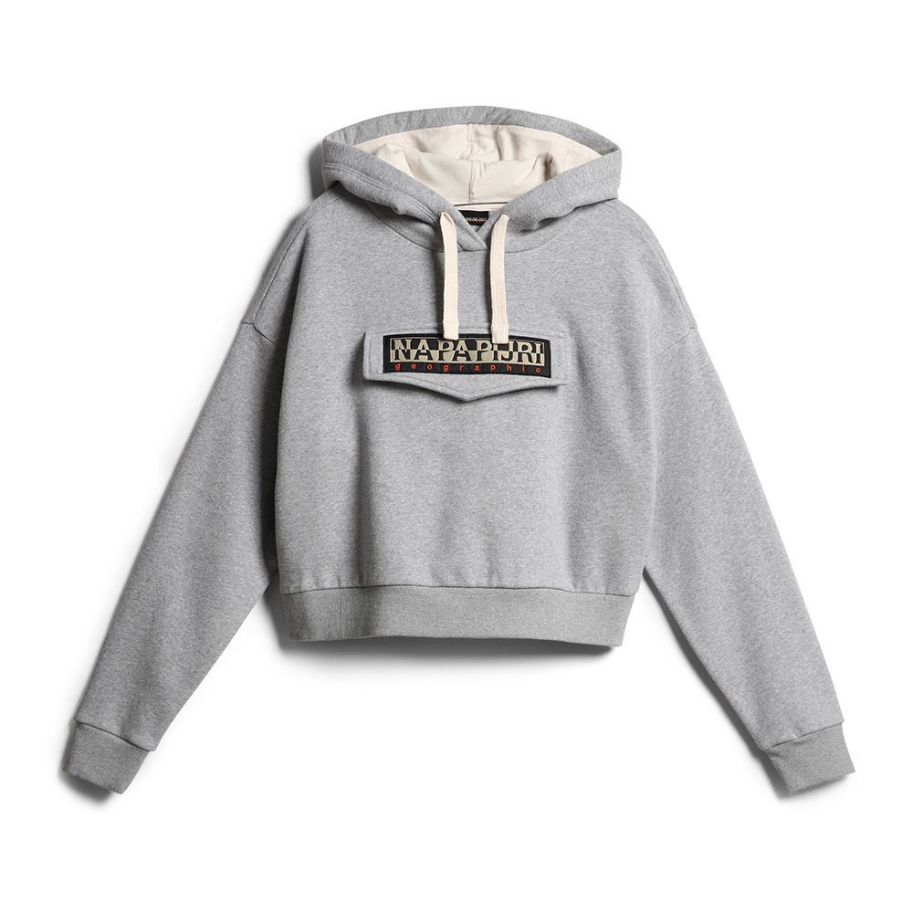 Napapijri BURGEE CROP - Sweat Femme med grey mel