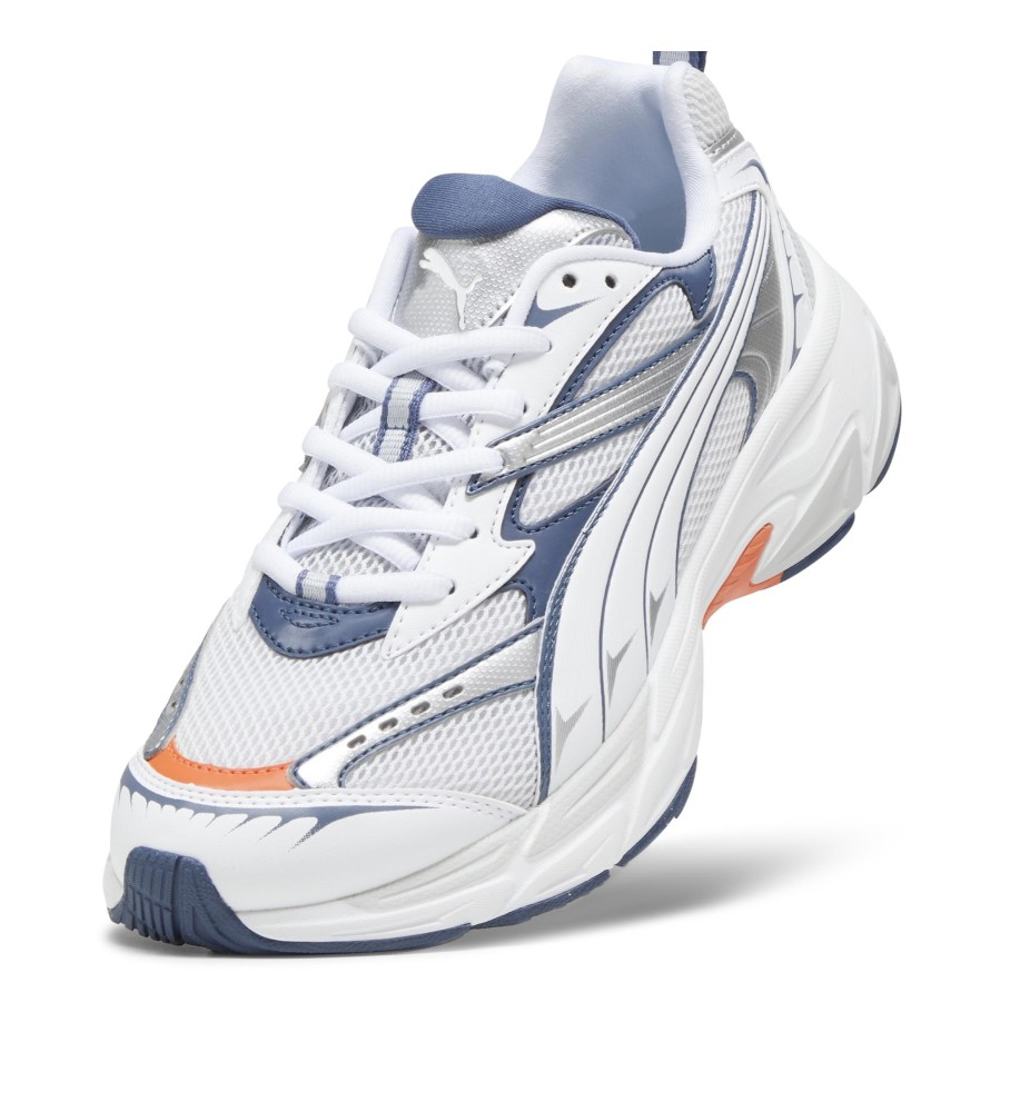 Tênis Puma Morphic, branco e azul