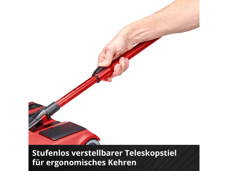Einhell Akku-Besen TE-FS 18 Li-Solo Akku-Besen mit 250 mm breite Reinigungsbürste