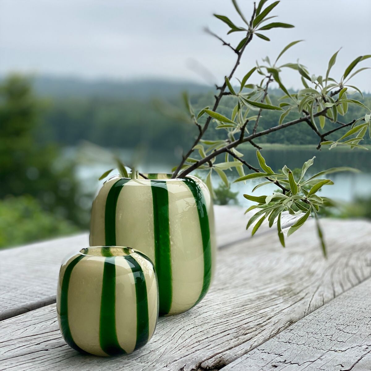 Hope vase 16 cm, grønn