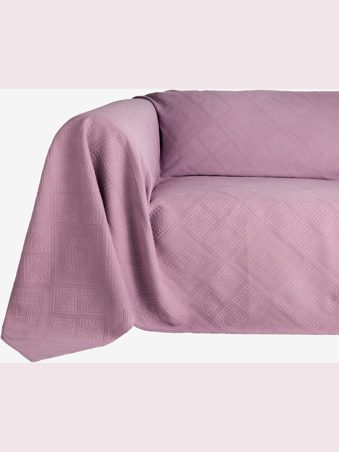 Jeté de canapé protection fauteuil tissée