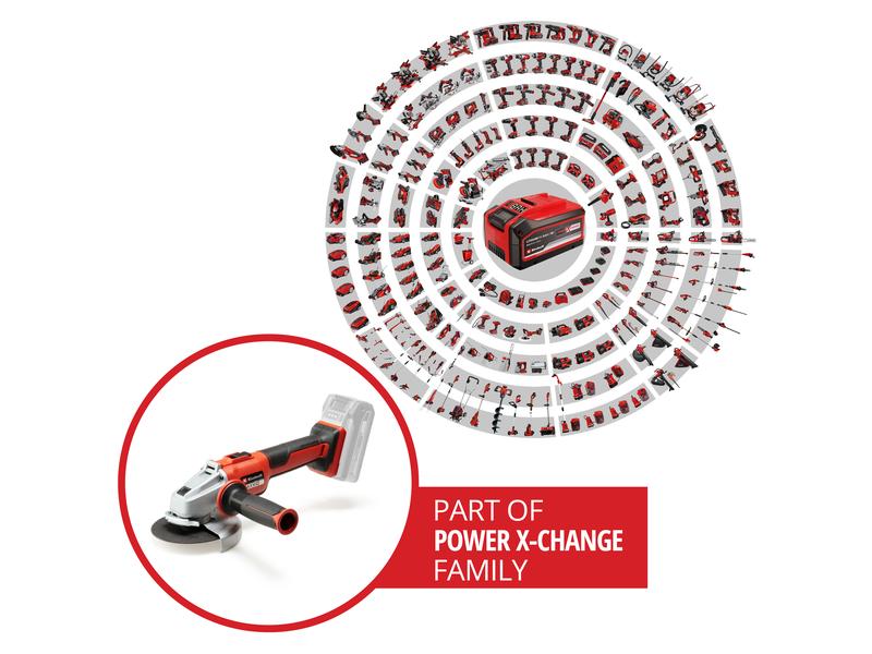 Einhell Professional Akku-Winkelschleifer AXXIO 18/125 Q So Helfer bei Arbeiten in Werkstatt, Haus und Garage, mit Quick fix nut