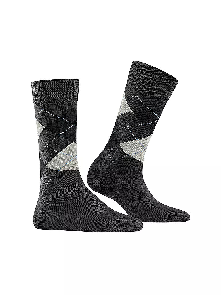 BURLINGTON Damen Socken MARYLEBONE 36-41 asphalt mel grau
