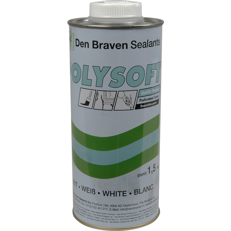 Zwaluw Polysoft Professioneel Plamuur Grijs 1.5kg