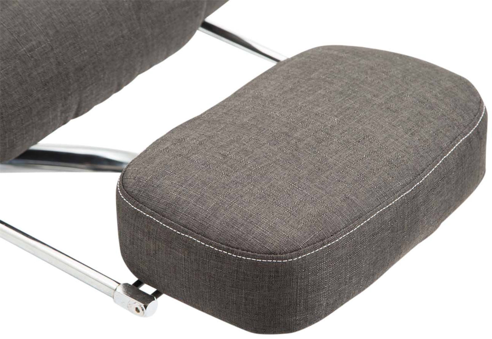 CLP Bürostuhl Pacific mit Stoffbezug | Schreibtischstuhl mit Laufrollen | Relaxsessel mit ausziehbarer Fußstütze | Max. Belastbarkeit 150 kg