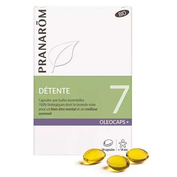 Pranarom Oleocaps 7 Relaxamento Orgânico 30 cápsulas