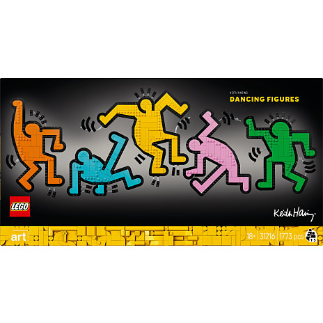 LEGO Art Keith Haring dansende figurer 31216