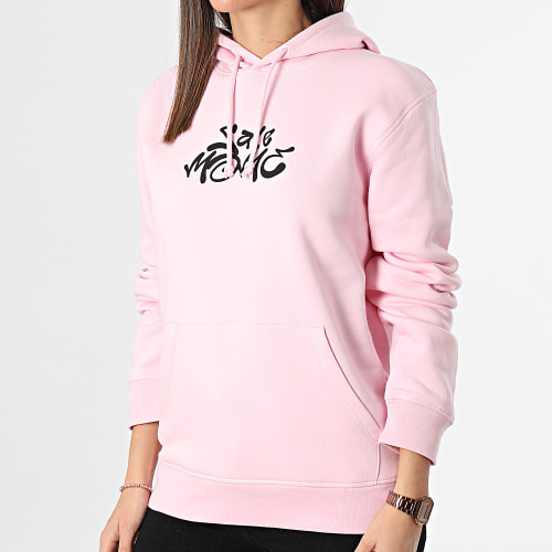 Sweat Capuche Femme Lapin Graffiti Head Rose