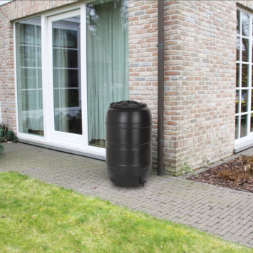 Practo Garden regenton Classic zwart kunststof 210 L