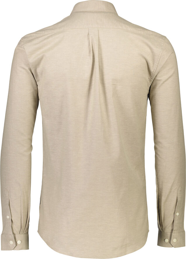 Lindbergh Oxford superflex shirt L/S Lt stone mix