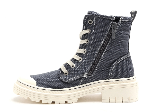 Mustang boots bottine plates femme 1421501 bleu
