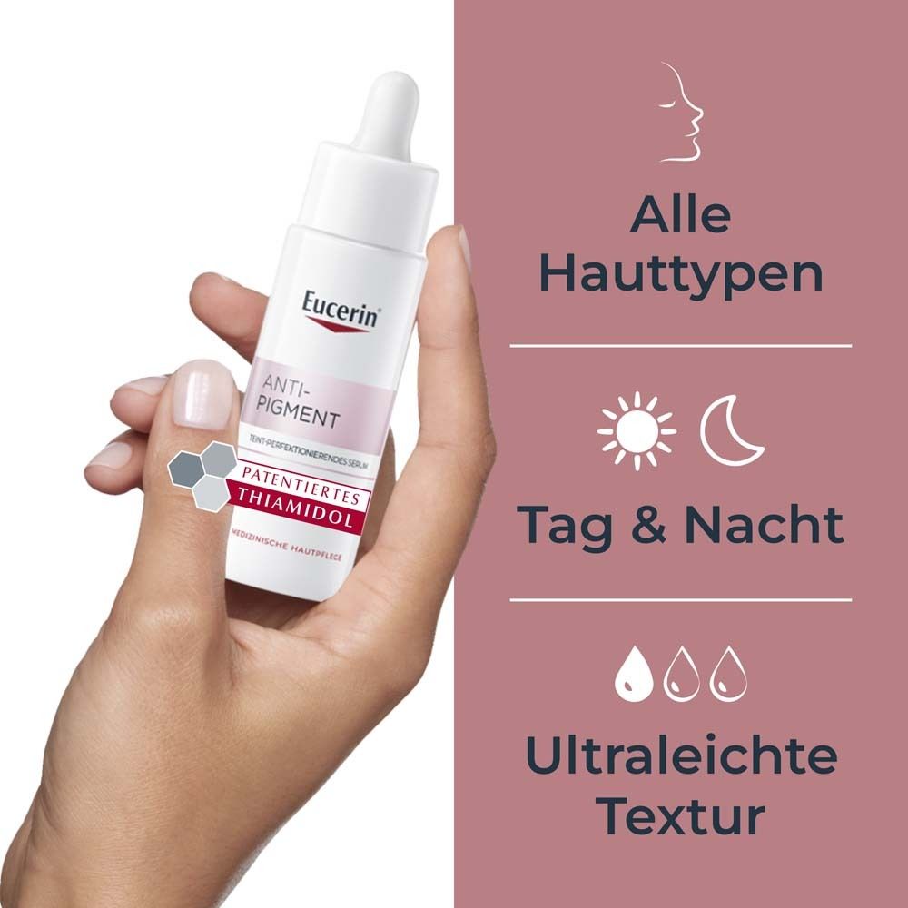 Eucerin® Anti-Pigment Serum mit Thiamidol® und Hyaluronsäure, Teint perfektionierend gegen Pigmentflecken