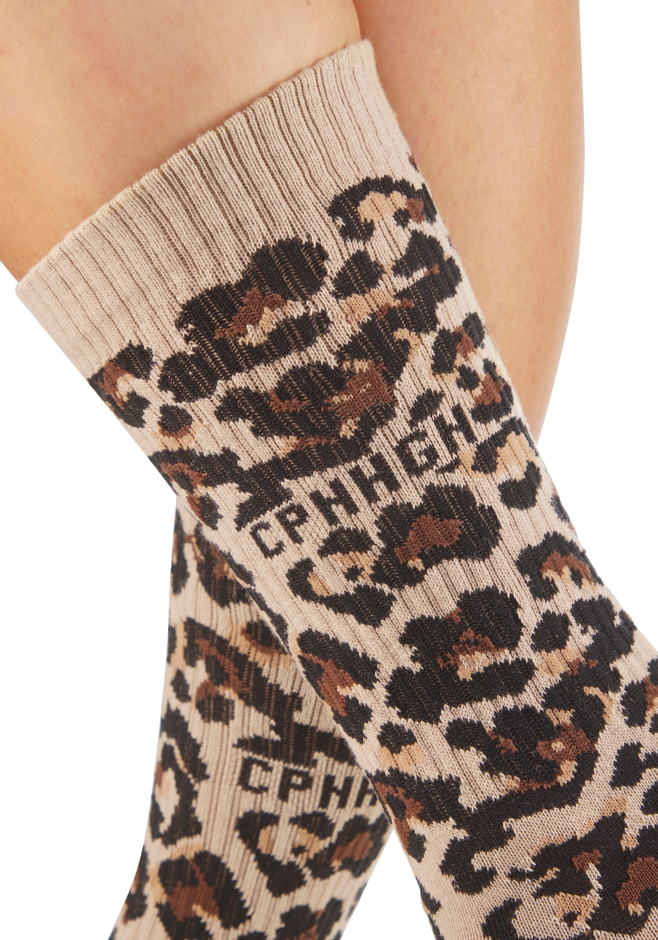 Copenhagen Studios Langsocken Packung, 2 Paar tlg. gemustert und in uni