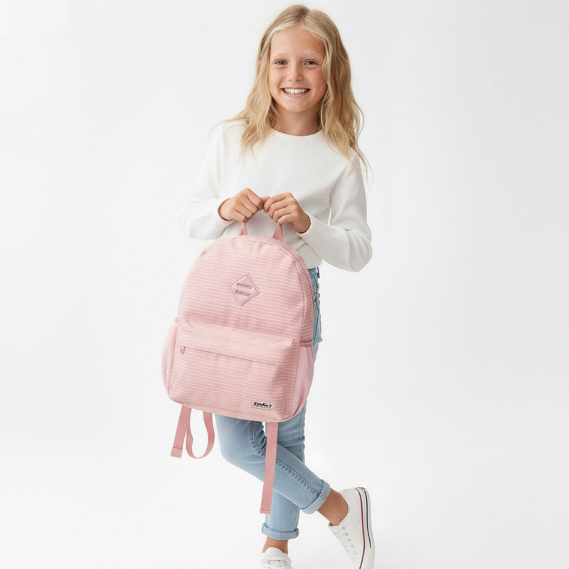 Studio V Rugzak Studio V All Striped Up Pink